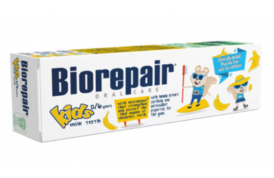 Biorepair Kids Zubní pasta 0-6 let s příchutí banánu 50 ml - Детская зубная паста со вкусом банана